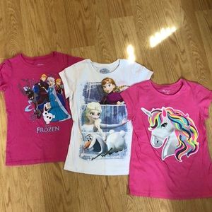 Lot of 7 girls tees, size 7-8